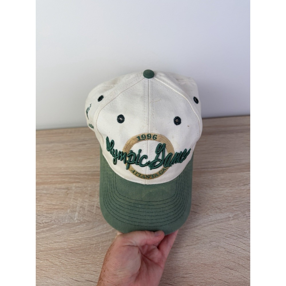 Vintage Atlanta Olympics Hat Snapback Cap 1996 The Game Green Logo Team USA - Picture 6 of 9